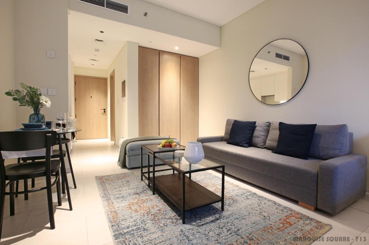 Luxury Studios With Burj Khalifa Or Canal View In Downtown - Marquise Square Tower ドバイ エクステリア 写真