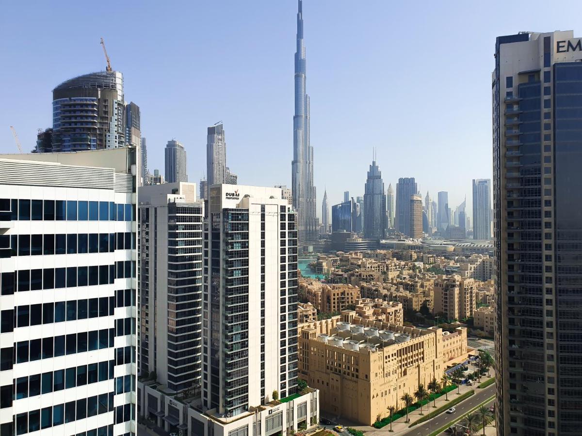 Luxury Studios With Burj Khalifa Or Canal View In Downtown - Marquise Square Tower ドバイ エクステリア 写真