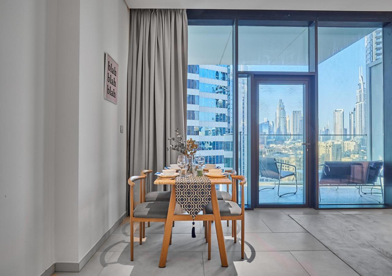 Luxury Studios With Burj Khalifa Or Canal View In Downtown - Marquise Square Tower ドバイ エクステリア 写真