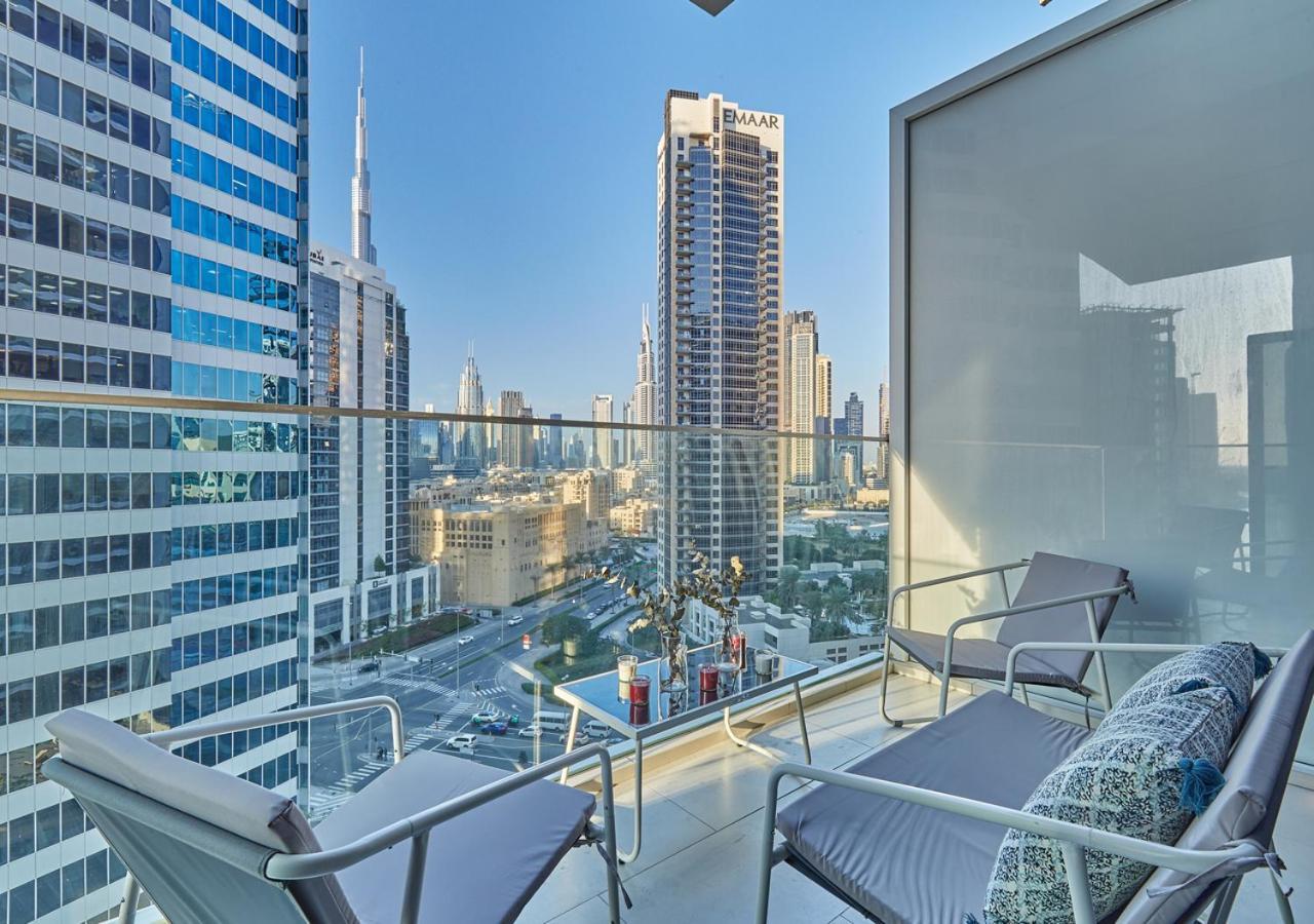 Luxury Studios With Burj Khalifa Or Canal View In Downtown - Marquise Square Tower ドバイ エクステリア 写真