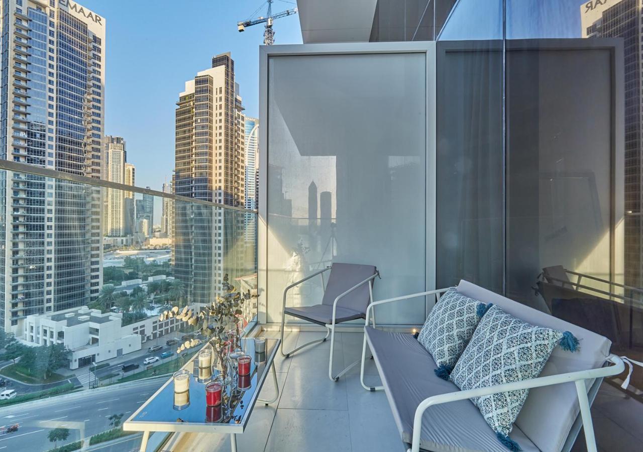 Luxury Studios With Burj Khalifa Or Canal View In Downtown - Marquise Square Tower ドバイ エクステリア 写真