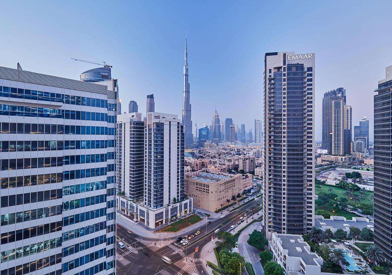 Luxury Studios With Burj Khalifa Or Canal View In Downtown - Marquise Square Tower ドバイ エクステリア 写真