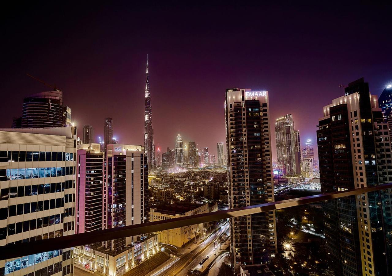 Luxury Studios With Burj Khalifa Or Canal View In Downtown - Marquise Square Tower ドバイ エクステリア 写真